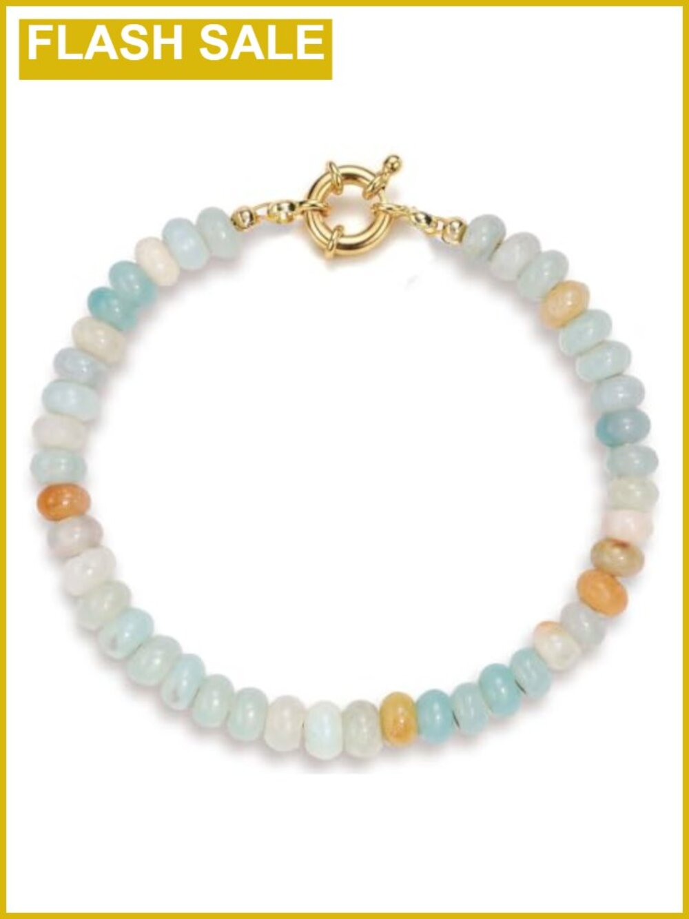 Handmade Natural Stone Beaded Stretch Bracelet Boho Summer Jewelry Women